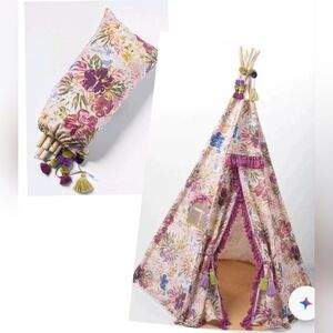 Girls Matilda Jane Enchanted Garden Floral Tropical Tent Teepee Tipi 45" x 57"